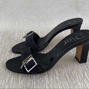 Dior luxury black sandals made in Italy